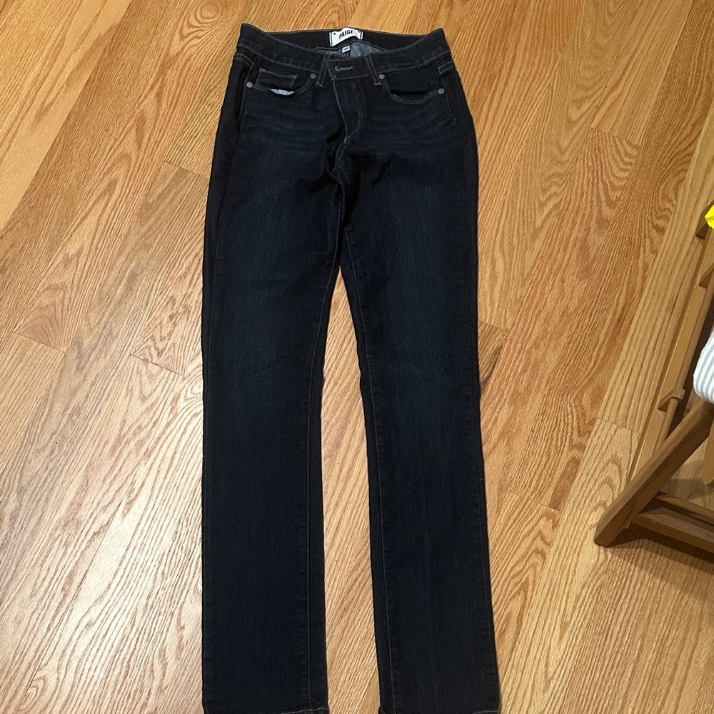 PAIGE Women's Dark Straight Leg Jeans
